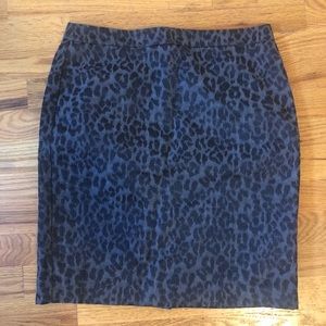 Ann Taylor Loft Leopard Skirt.
